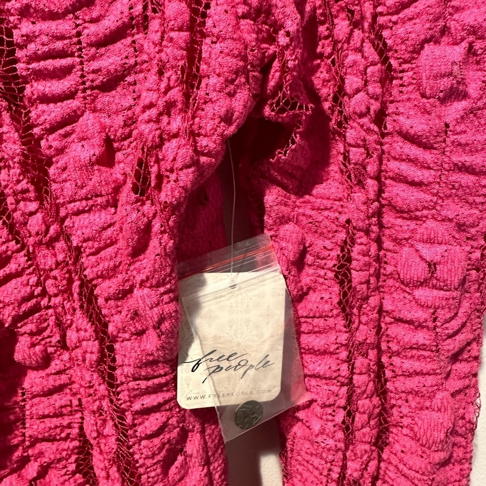 New Free People Shayla Lace Boho Mini Dress - Picture 12 of 14